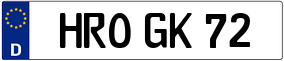 Trailer License Plate